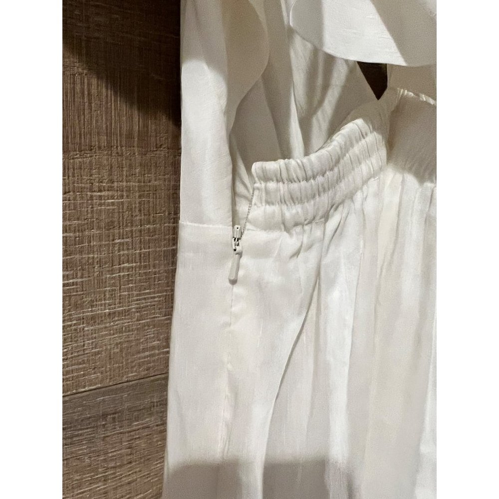 NWT La Ligne Stella ivory linen maxi dress size L - Picture 8 of 10